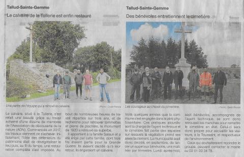 Articles Ouest France - novembre 2020